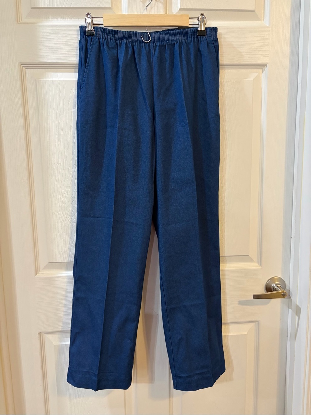 Alfred Dunner Denim Pull On Elastic-Waist Pants NWT